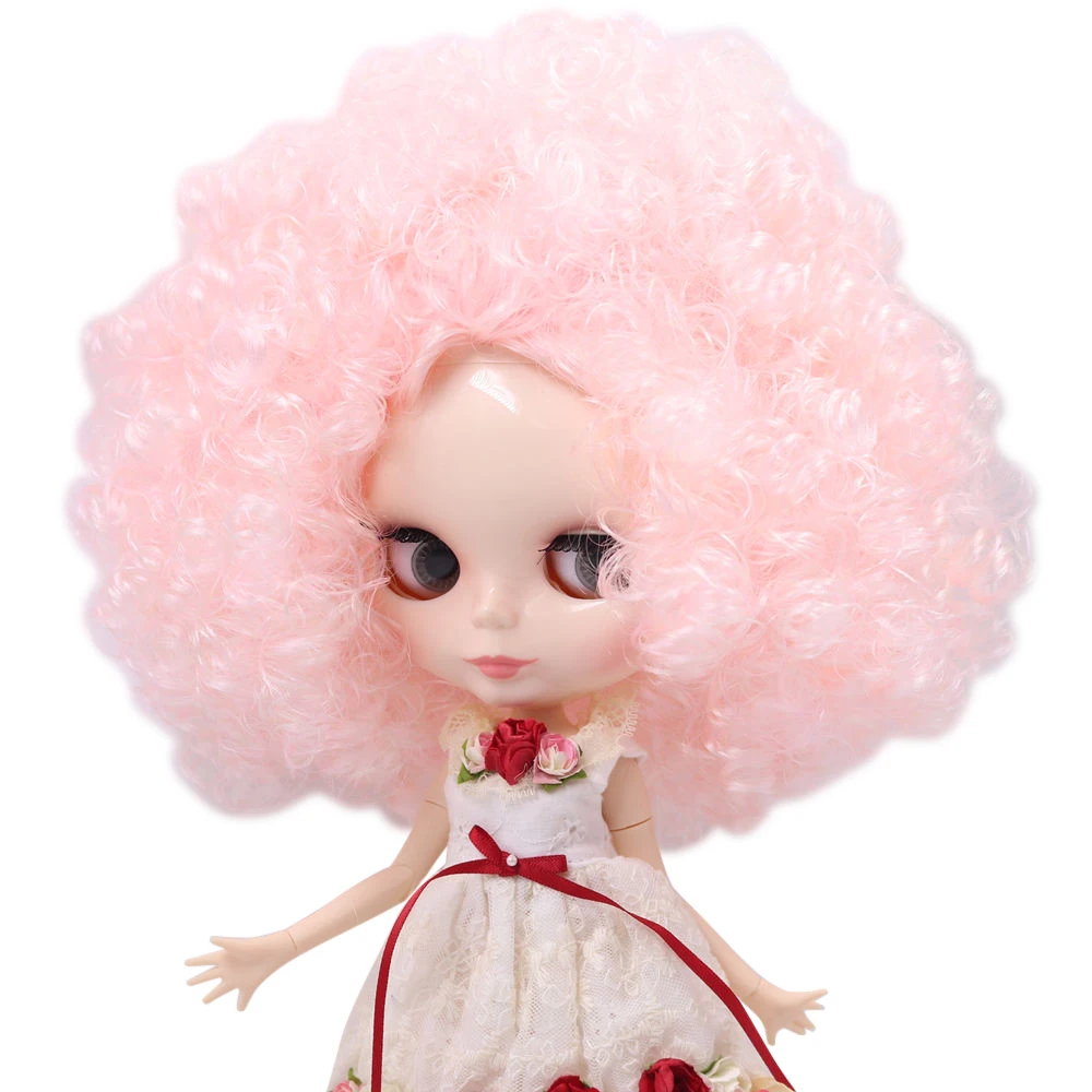 Ледяной обнаженный завод Blyth Кукла № QE126/QE300 розовый афро волос сустава тела белая кожа Neo 1/6