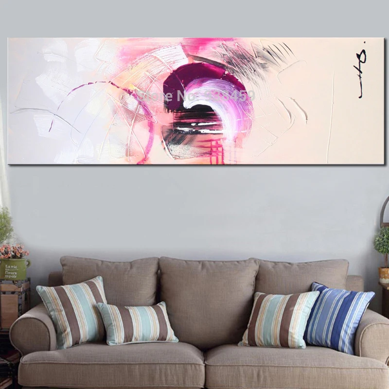 Огромная картина для домашнего декора 100% Ручная роспись Современная Абстрактная