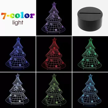 

Newest Christmas tree 3D night light Christmas atmosphere lights room decoration
