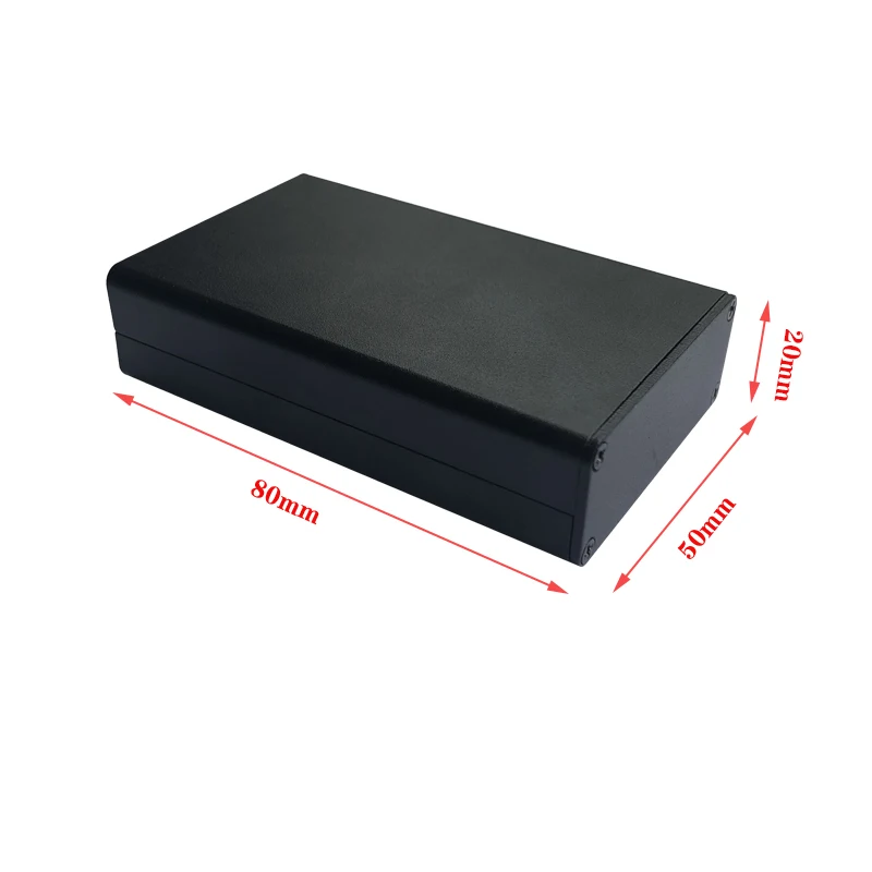 

1pc Black Extruded Aluminum Enclosure PCB Instrument Box DIY Electronic Project Case 80x50x20mm