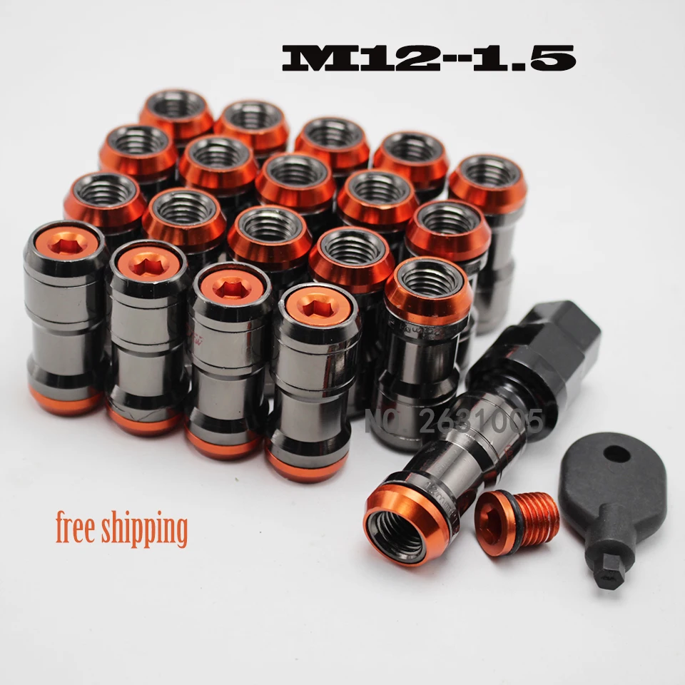 

Free Shipping!20PCS NEO CHROME RACING FORGED STEEL LUG NUTS M12x1.5MM FOR TOYOTA ACURA SCION HONDA