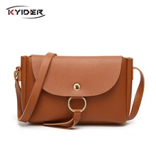 KYIDER Fashion Leather Bags For Women 2019 Sac Femme Ring Messenger Crossbody Bags Female Clutch Shoulder Bag Cheap Women Bag fashion woman bag leather crossbody bags for women messenger bags female shoulder handbag crossbody bags for women sac femme