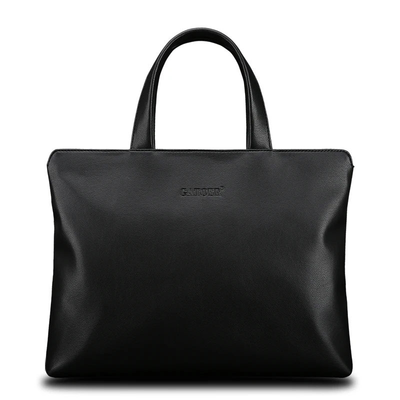 

men's pu Leather briefcase Male laptop bag natural Leather for men Messenger bags Famous Brand Business Casual Shoulder bags