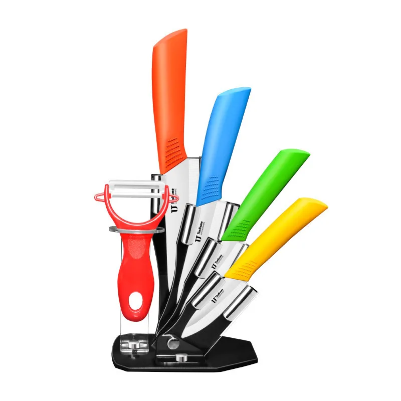 

5Pcs/set High Quality Zirconia Kitchen Knives Ceramic Knife Set With Peeler Knife Set Tools