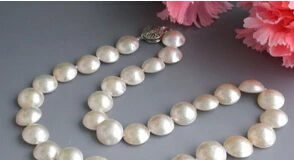 

11.25 Real 18" 15mm WHITE SOUTH SEA MABE PEARL NECKLACE