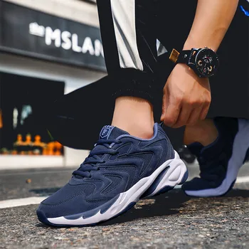 

2019 Male Lace-up Men Sneakers High Quality Man Non Slip Comfortable Casual Shoes Mesh Sneakers Breathable Outdoor Walking Shoes