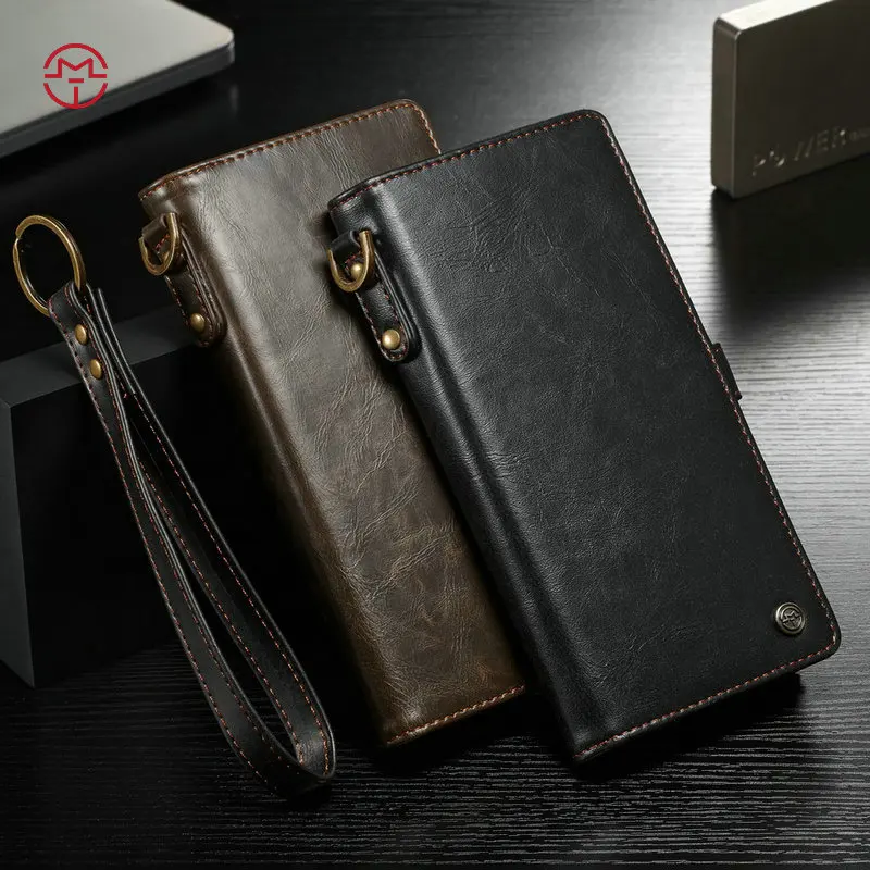 

CaseMe For Samsung Galaxy Note8 Note 8 S8 S9 Plus Phone Bags Wallet Genuine Leather Case For Galaxy Note 9 S10 E Plus Back Cover