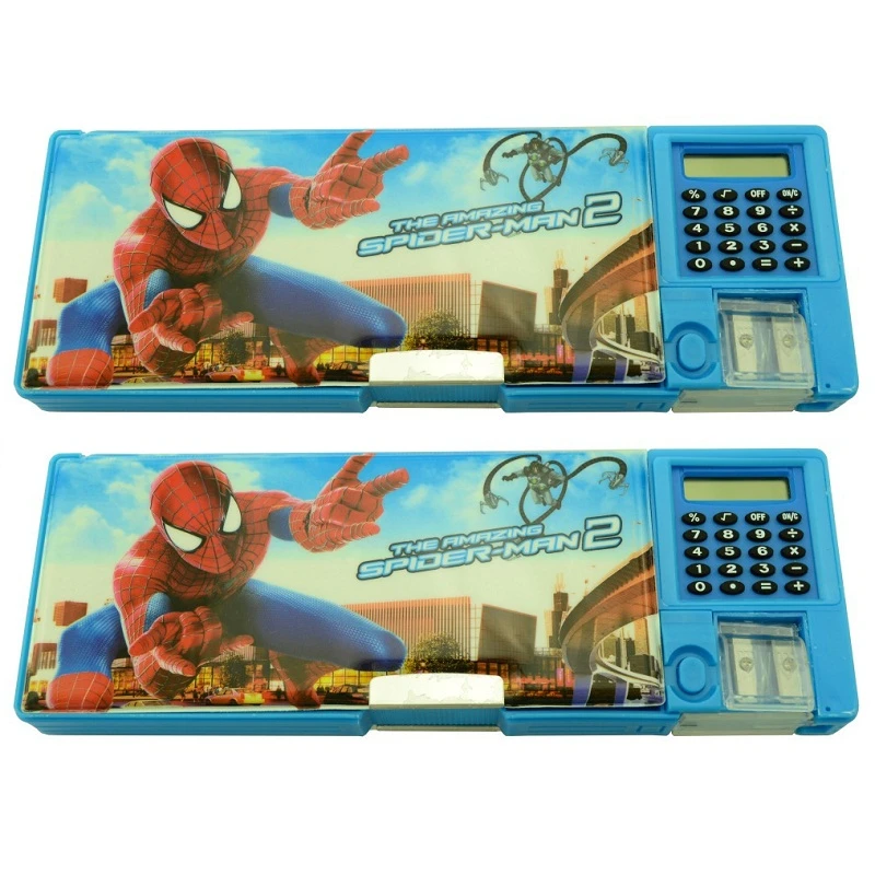 Spiderman Spider Man Seitige Offnung Rechner Bleistift Box Federmappchen Multifunktions Cartoon Student Box Sugar Box Magiccase For Blackberry 8520 Aliexpress