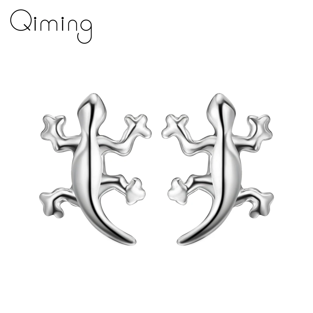 

Reptile Lizard Earrings For Women Girls Tiny Cute Animal Gecko Nickel Free Personality Evening Party Jewelry Earring