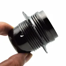 Винтаж Эдисона лампы баз E27 лампа держатель сплав обшивки лампа Разъем 4A 250 В черный кулон свет Цоколи 3 шт./лот