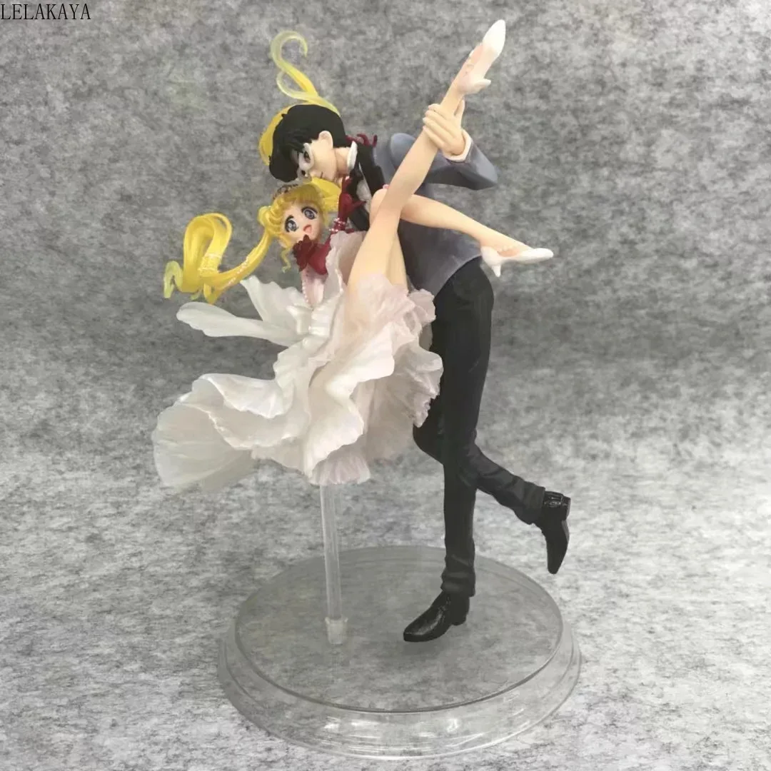 24cm Sailor Moon Tsukino Usagi & Chiba Mamoru Dress Zero