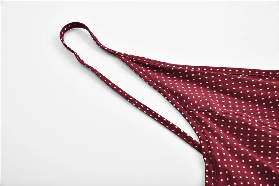 Gladiolus Polka Dot Summer Dress Women Spaghetti Strap V Neck Backless Sexy Ruffles Mini Women Dress Casual Beach Ladies Dresses (33)