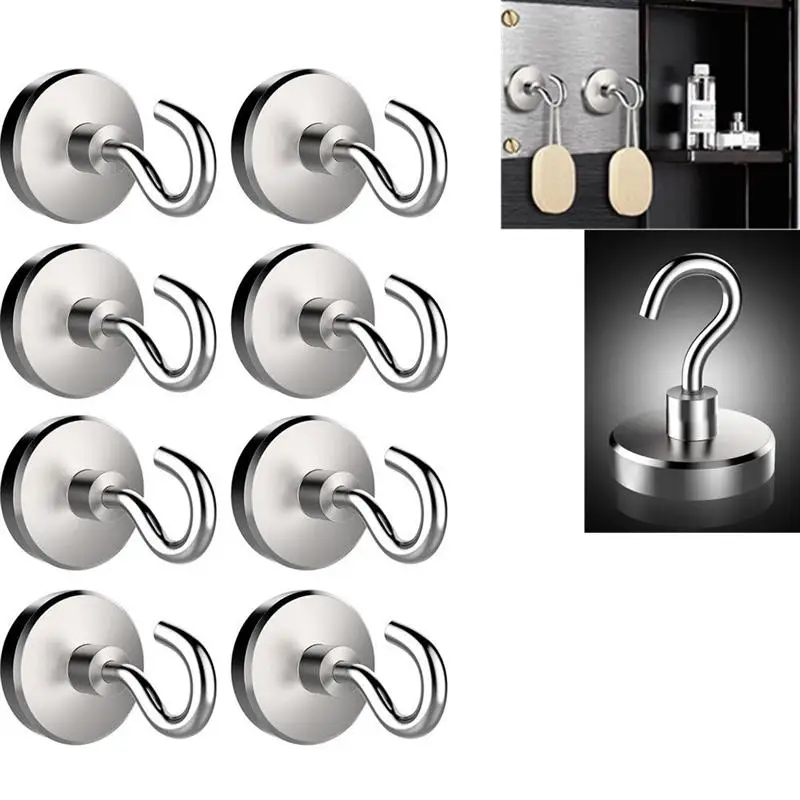 6 Pcs Strong Hooks Kitchen Wall Hold Hooks for Storage