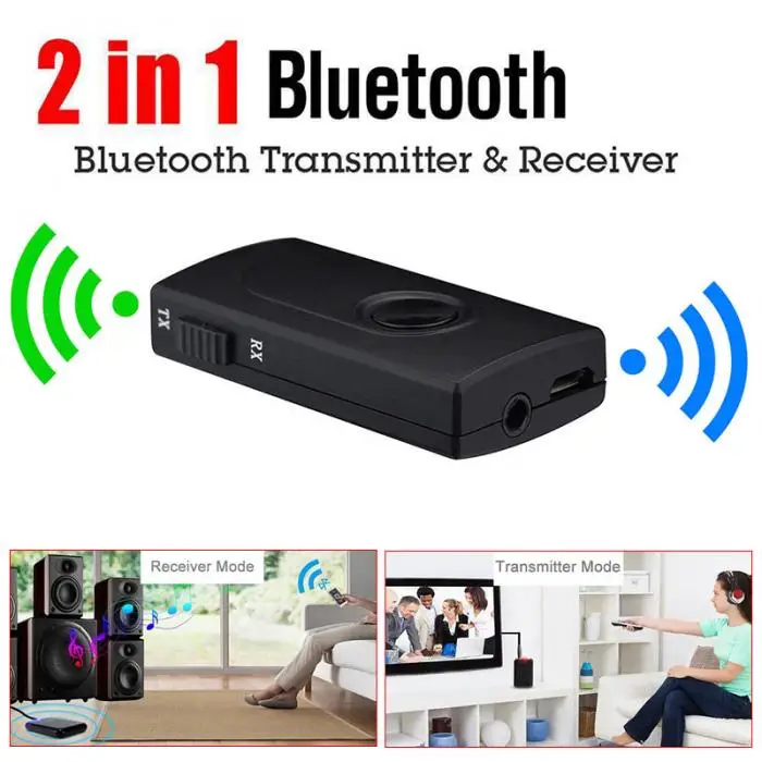 2 в 1 Bluetooth передатчик/приемник беспроводной 3,5 мм адаптер низкая задержка GDeals