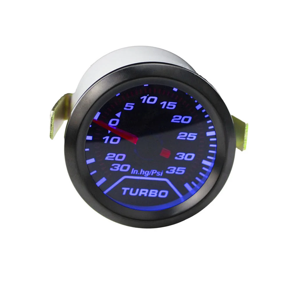 " 52 мм Авто Turbo Boost Gauge PSI дым циферблат синий свет подкладке Dash метр YC100179