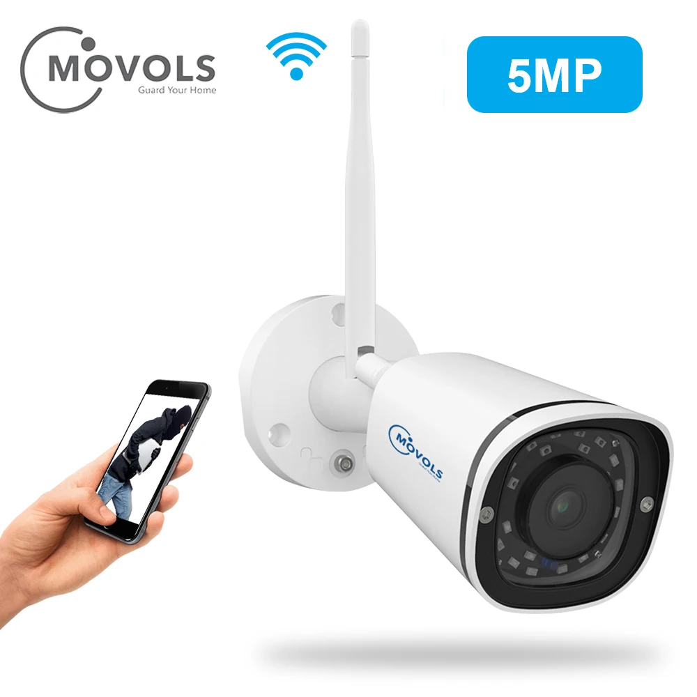 MOVOLS 5MP IP камера Wifi уличная POE беспроводная 2 4G 5G s Onvif умная IR CCTV s|Камеры