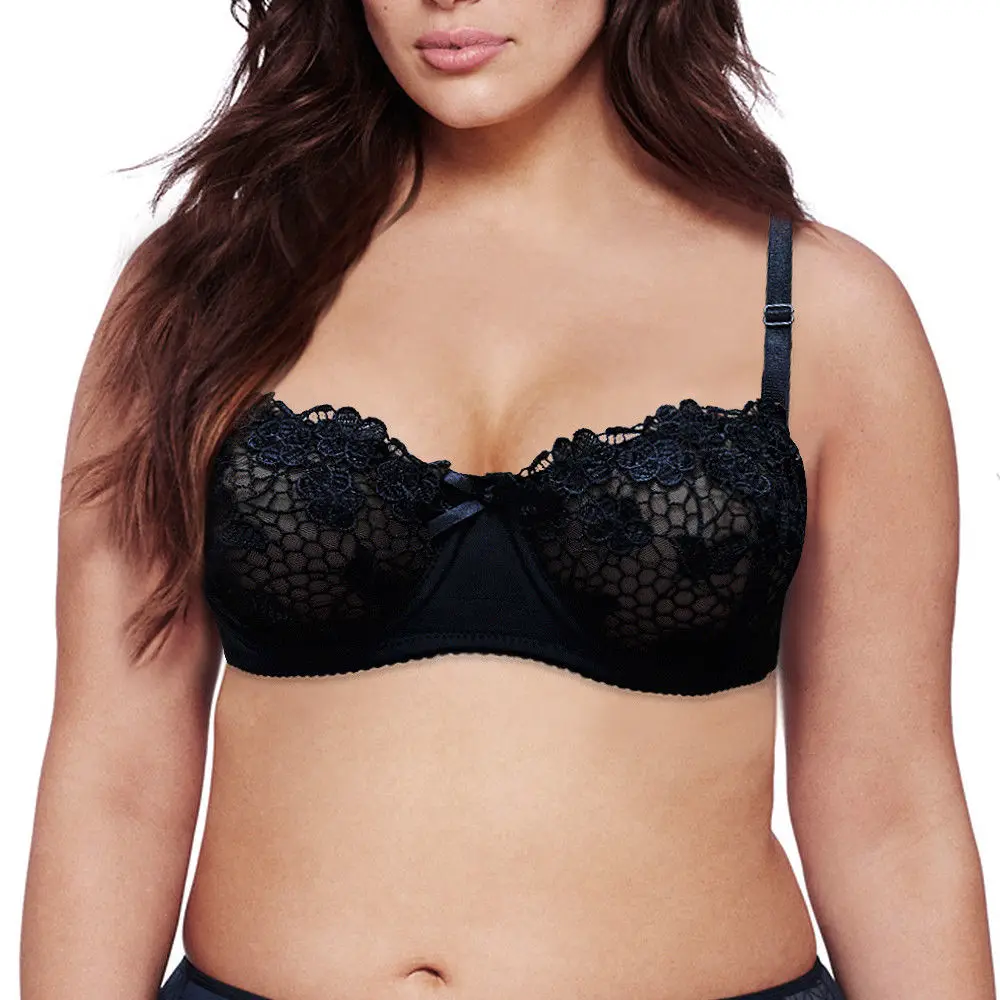 Sexy Women Bra Lace Bralette Embroidery Bras For Lingerie Underwire Mesh A / B C D Cup | Женская одежда