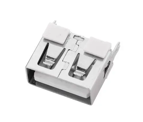 

10Pcs New USB 2.0 Female Type A 4 Pin PCB Connector 180 Degree DIY Flat Mouth