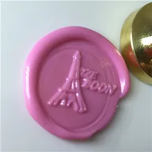 DIY Эйфелева башня настроить имя коробка набор Персонализированная двойная буква/уплотнение воск/Свадебный Воск печать пользовательские приглашения конверт