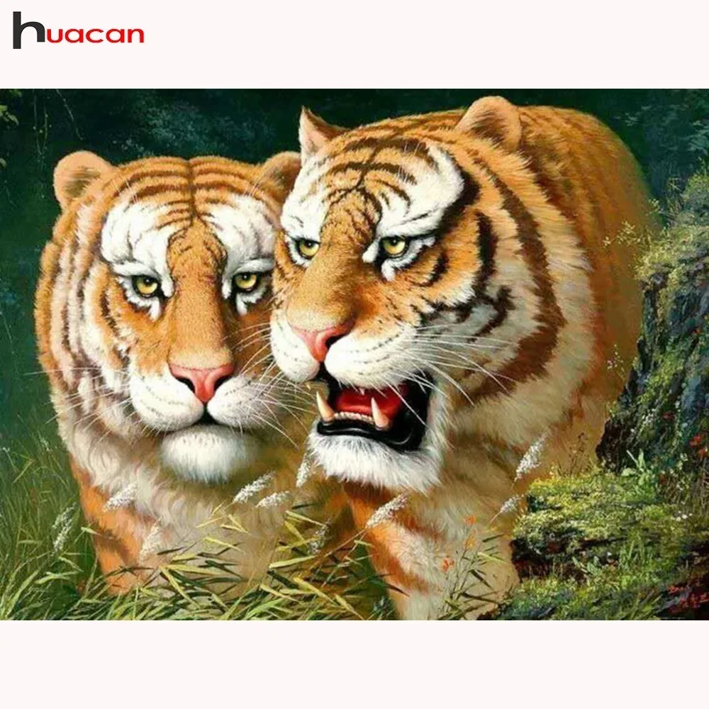 

Diamond Painting Tiger Cross Stitch Daimond Painting Animal Mosaic Diy Diamond Embroidery Decoration Home Patterns Rhinestones