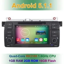 Quad core Android 5.1.1 Dvd-плеер Автомобиля для BMW 3 Серии E46 M3 с Радио Wi-Fi Bluetooth GPS Навигации