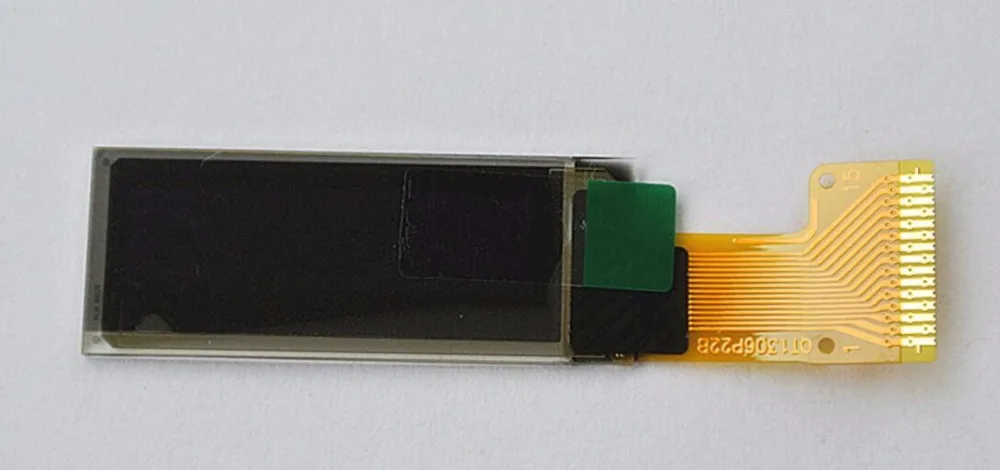 

0.91 inch OLED display 12832 dot matrix 15Pin SSD1306 UG-2832HSWEG04