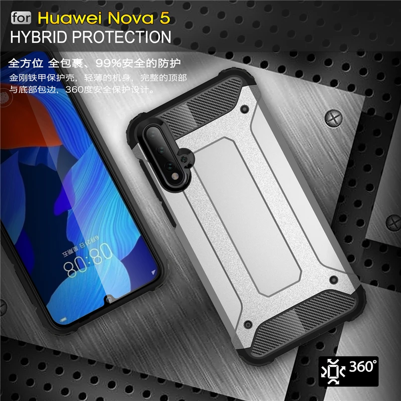 

sFor Huawei Nova 5 Pro Case Hard Shockproof Armor Rubber Phone Case For Huawei Nova 5 Pro Cover For Huawei Nova 5 Pro Case