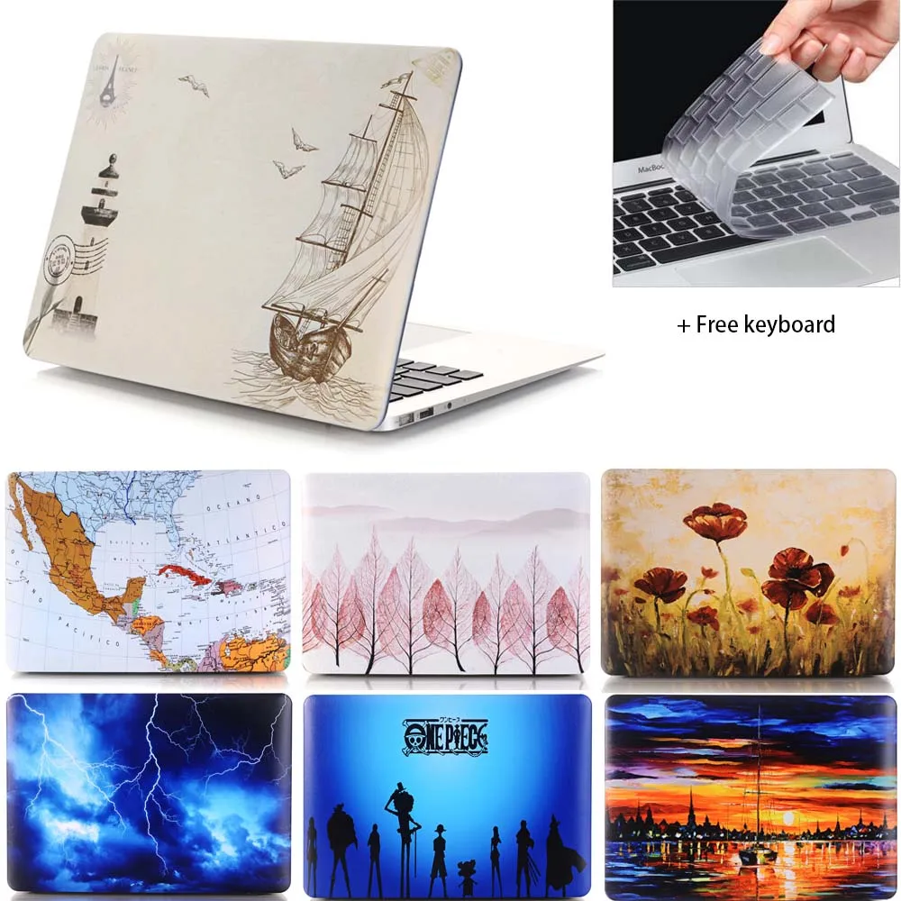 Carry360 Hard Print Laptop Sleeve for Apple Macbook Air Pro Retina 11 12 13.3 15 inch for Mac book air 13 Case Cover A1989/A1990