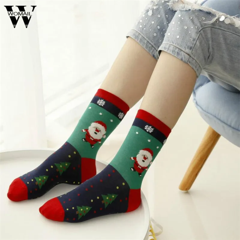 Buy 1 pair Christmas socks women casual winter warm