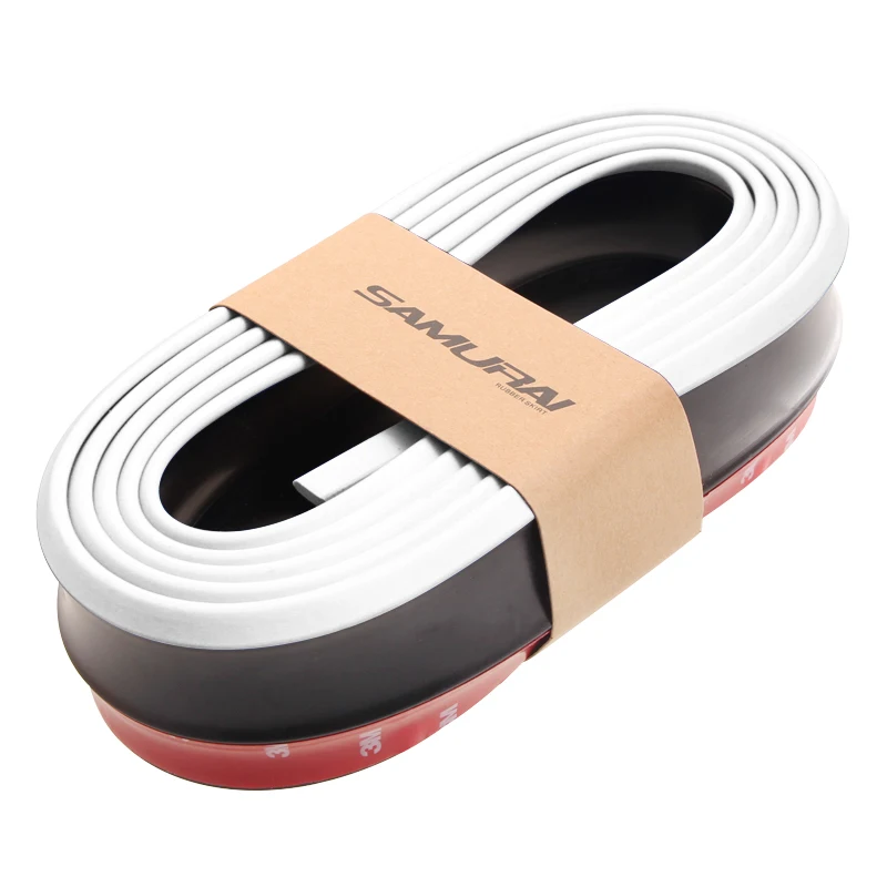 2,5 m Protector de coche parachoques delantero divisor de labios coche pegatina cuerpo Kit alerón parachoques de goma de doble color coche estilo accesorios 2,5 m Protector de coche parachoques delantero divisor de labios coche pegatina cuerpo Kit alerón parachoques de goma de doble color coche estilo accesorios