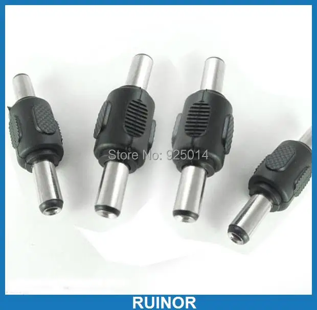

100PCS 5.5mm x 2.5mm Male to 5.5mm x 2.5mm Male for CCTV DC Power Plug Connector