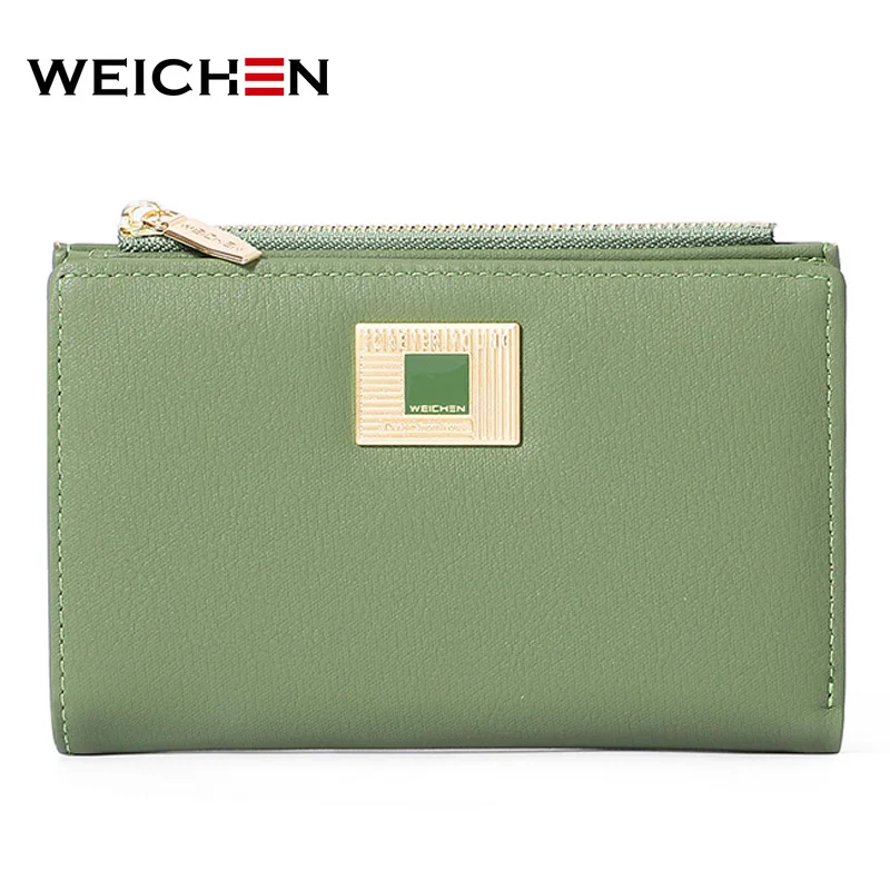 WEICHEN женский короткий кошелек Carteras с геометрическим элементом стандартный много