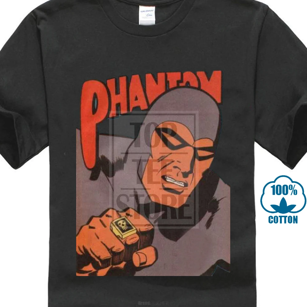 Discount 100% Cotton 2019 Men's Casual Phantom 3D Printed Men's 100% Cotton T Shirt High Quality O-Neck Short Sleeve Tees