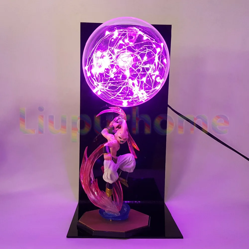 Dragon Ball Z Table Night Lights Vegeta Effect DIY Led Action Scene Anime Figures Lampara PVC Model Lamp Luminaries DBZ Light