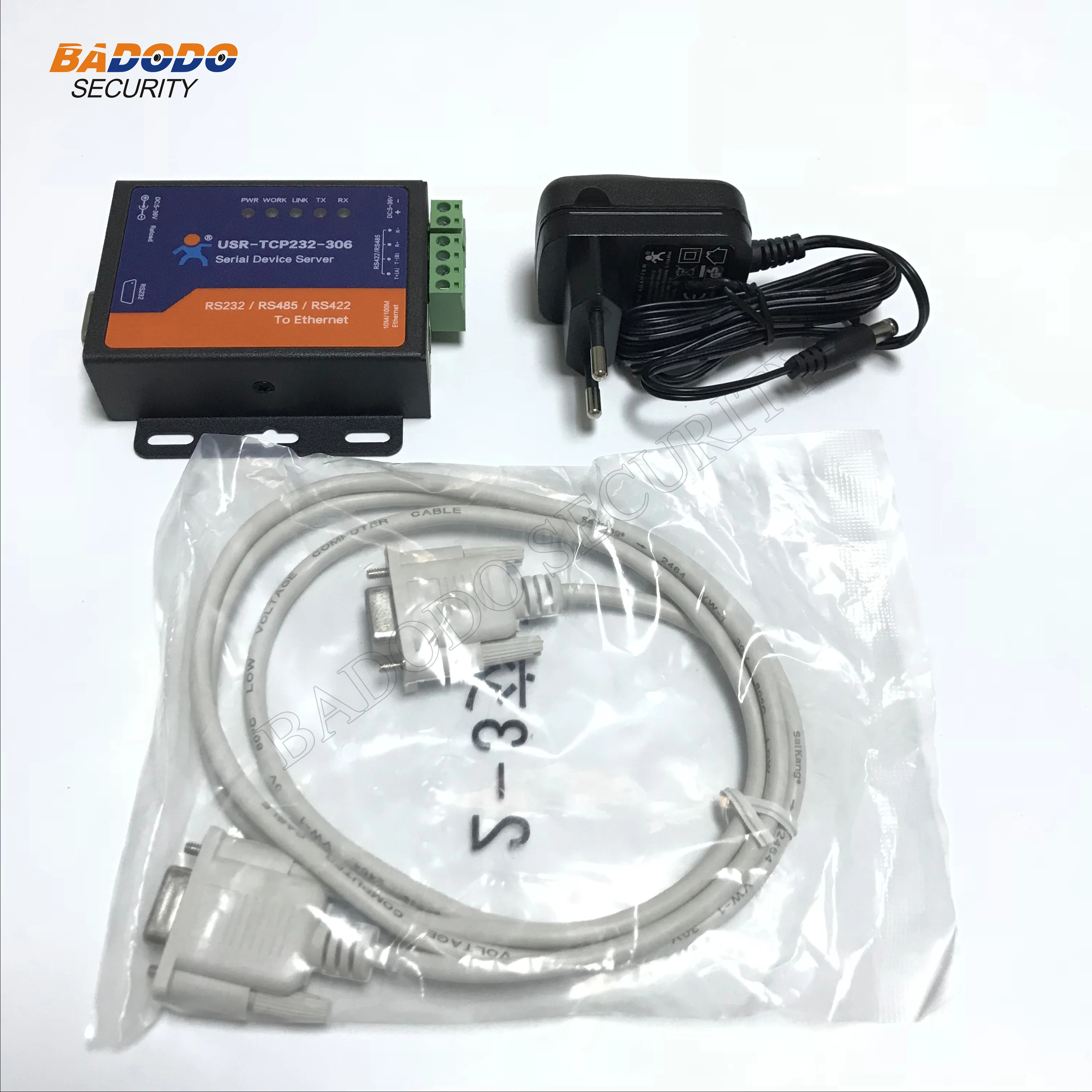 Последовательный RS232 RS485 RS422 Ethernet конвертер USR-TCP232-306 Ethernet последовательный Коммуникационный сервер