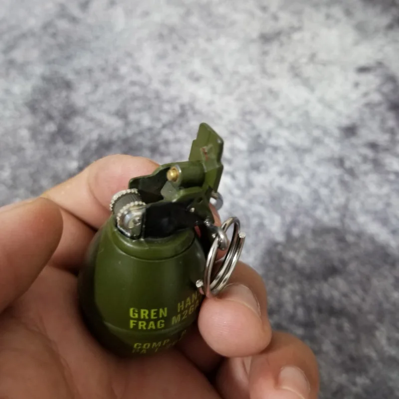 

Mini Military Army Lighters Hand Grenades Bomb Model Inflatable Butane Gas Cigarette Lighter Windproof Portable Pendant No Gas