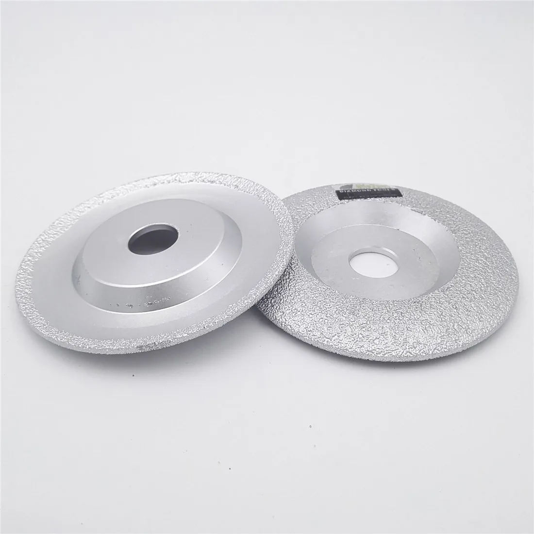 DIATOOL 2pcs Diameter 125mm Vacuum Brazed Diamond Grinding Disc Convex Grinding Cup Wheel all Stone and Construction Material
