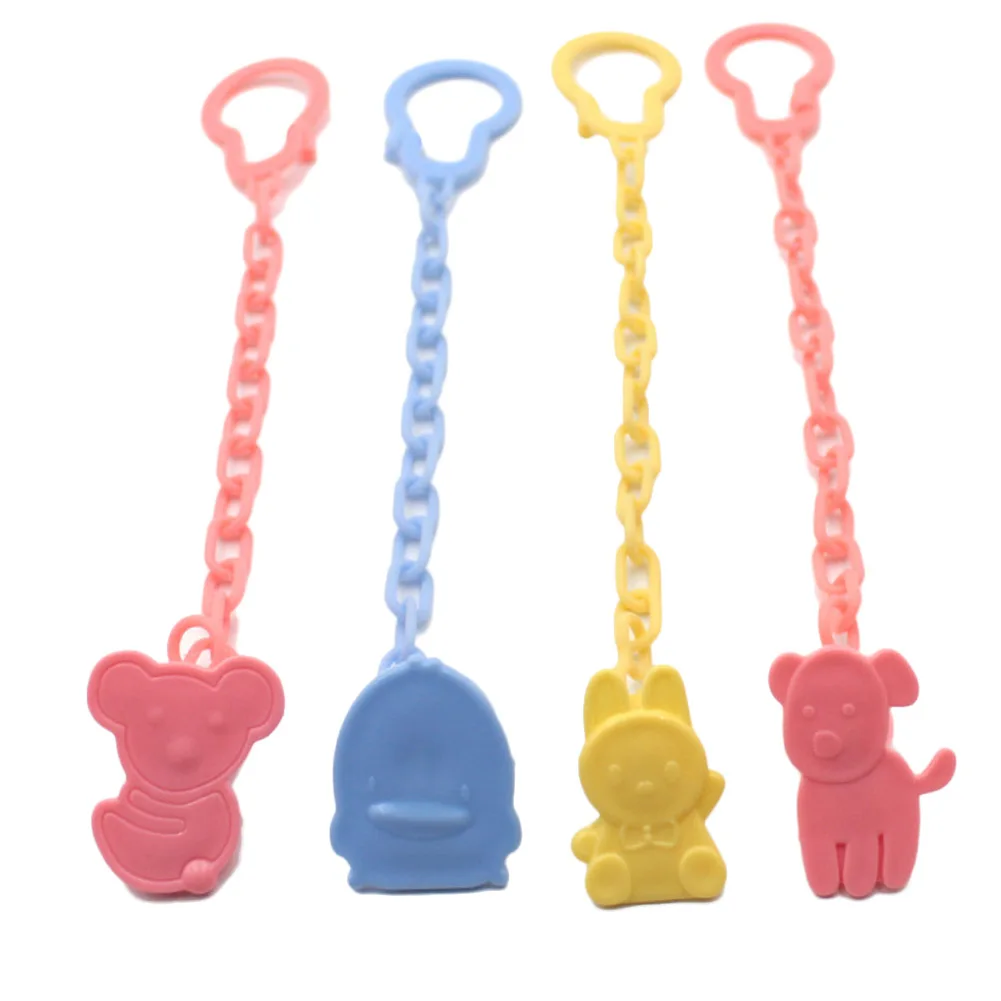 

1Pc Baby Pacifier Clips Funny Nipple Teethers Pacifier Accessories Cartoon Anti Lost Pacifier Holder Chain Random Pattern