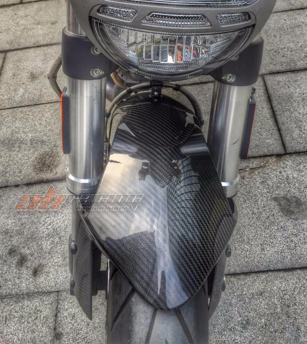 Переднее крыло для Ducati Monster 696 795 796 из углеродного волокна 100% саржа|front fender|ducati monster