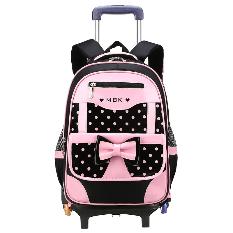 Детские школьные рюкзаки с колесами, детский рюкзак для девочек на колесиках, детская багажная сумка, рюкзак на колесиках, Детская сумка