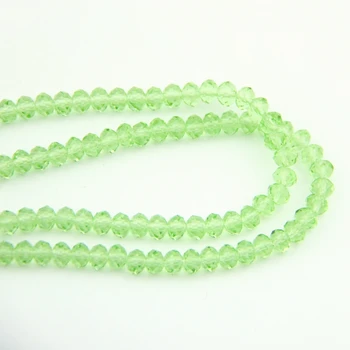 

Party Supply Apple Green 2*3-8*10mm Glass Lighting Part K9 Crystal Rondelle Ball Bead For Wedding Birthday Decoration DIY
