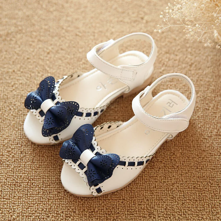 Сандалии для девочек и мальчиков; детские сандалии с бантом; модная Маленькая детская обувь для принцессы; летние кроссовки для девочек