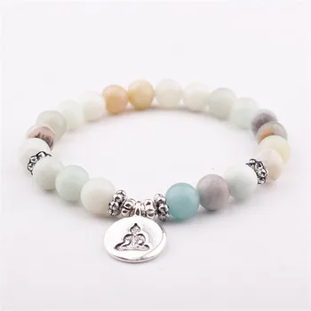 Bracelet En Pierre Amazonite