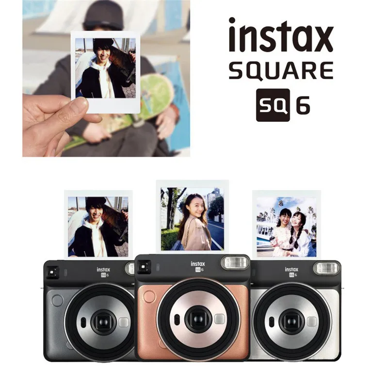 Фотокамера моментальной печати Fujifilm Instax SQ6 для камеры моментальной печати Polaroid, фотокамера в 3 цветах, фотокамера моментальной печати