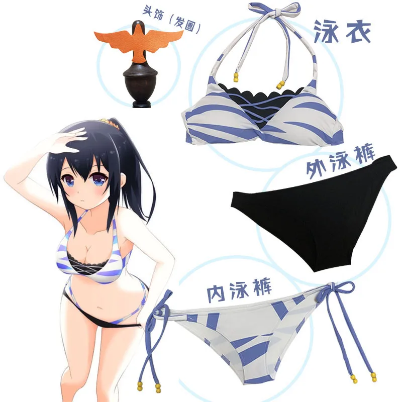 Аниме SSSS. GRIDMAN Takarada Rikka косплей костюм купальник бикини сексуальный женский