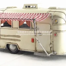 Античный классический кемпинг RV модель автомобиля Ретро Винтаж кованого ручной работы металлические изделия для дома/паб/кафе украшения или подарок на день рождения