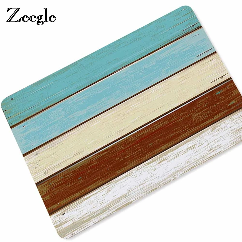 Zeegle Floor Mat Welcome Doormat Outdoor Decor Flannel Absorbent Anti-slip Bath Mat Entrance Door Mat Wood Pattern Rugs Zeegle Floor Mat Welcome Doormat Outdoor Decor Flannel Absorbent Anti-slip Bath Mat Entrance Door Mat Wood Pattern Rugs