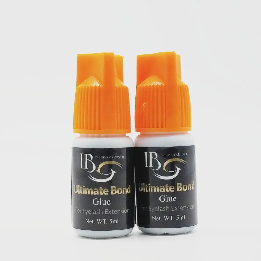 

2pieces IB Ultimate bond Glue Eyelash Extensions holding time 5~6 weeks drying time 4~6 seconds 5ml Adhesive glue Free Shipping