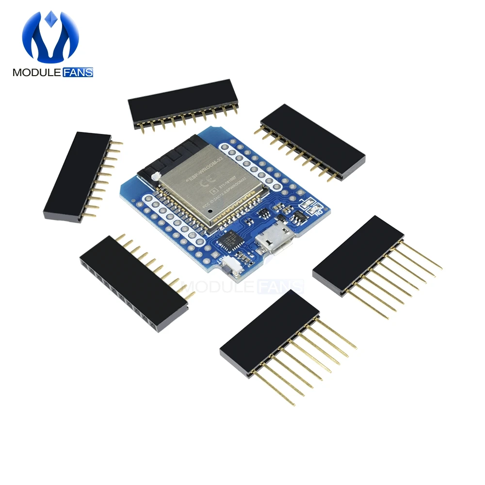 Для Wemos Mini D1 ESP8266 ESP32 ESP-32S wifi Bluetooth CP2104 модуль макетной платы для Arduino с контактами