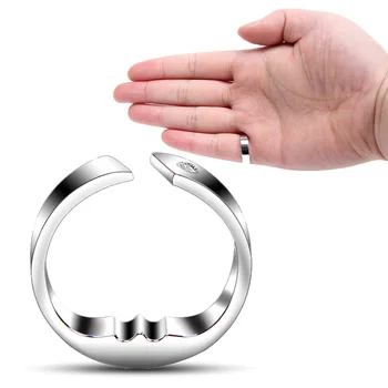 

1pc Anti Snore Ring Titanium steel Acupressure Apnea Sleeping Aid Stop Snoring Against Insomnia gai for men women